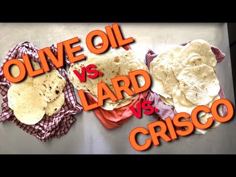 Testing 3 Different Fats in Flour Tortillas