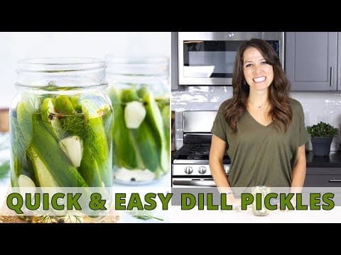 Overnight Refrigerator Dill Pickles