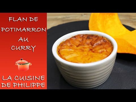 Curry Pumpkin Squash Flan - Delicious French main course with medium difficulty. Perfect recipe converted from YouTube video to PDF format.