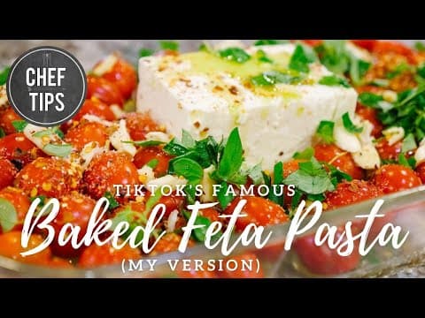 Baked Feta Pasta Video - TikTok Feta Pasta - Uunifetapasta Recipe