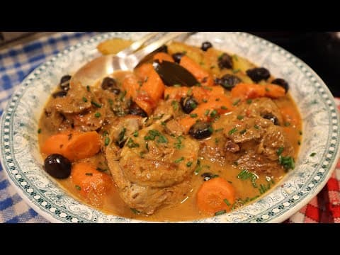 Turkey Osso Buco with Tomato Sauce - Delicious French main course with easy difficulty. Perfect recipe converted from YouTube video to PDF format.