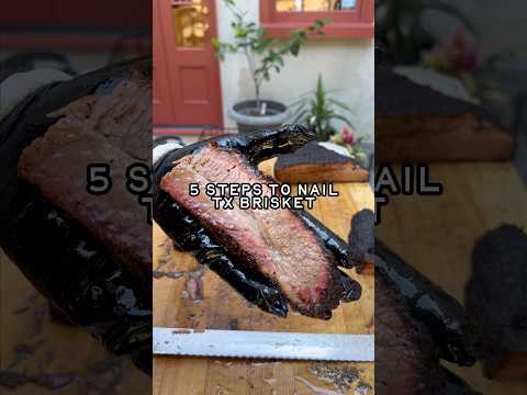 5 steps to nail Texas style smoked brisket