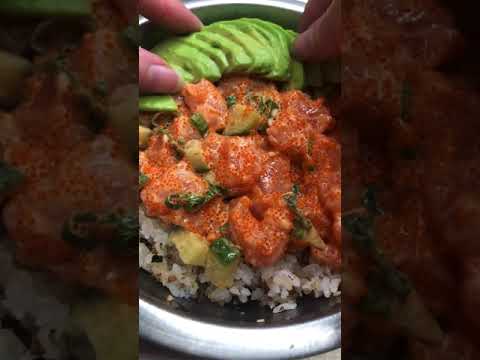 Homemade Salmon Poke Bowl