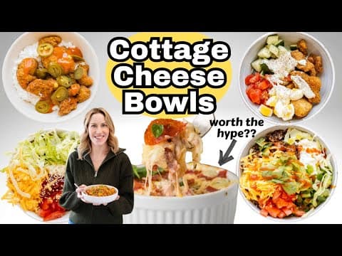 You CAN'T EVEN Tell These Have Cottage Cheese (High Protein Bowls)