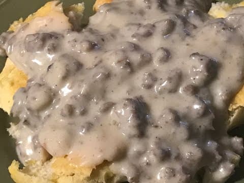 Best Biscuits and Gravy in the world.. Sausage Gravy recipe in family over a 100 years