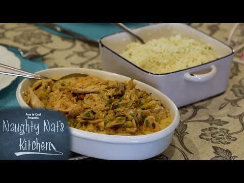 Creamy Lemon Chicken with Cauliflower Rice - Naughty Nat's Kitchen