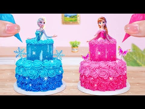 Princess Cake with Jelly Layers and Buttercream