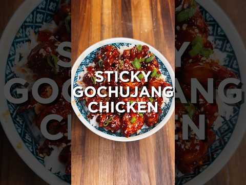 The best way to treat yourself is Sticky Gochujang Chicken 😋