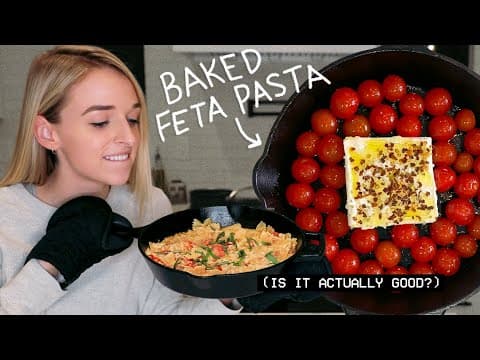 I MADE THE BAKED FETA PASTA FROM TIKTOK