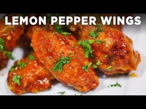 Lemon Pepper Wings - American recipe that serves 4 people. A medium difficulty cooking recipe converted from YouTube video with complete ingredients and step-by-step instructions.