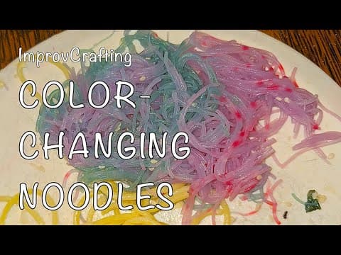 "Magic Seeds" Make Noodles Change Color • Purple Pasta Dish • color-changing noodles