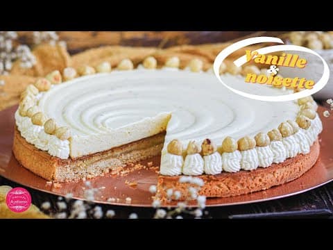 Hazelnut Vanilla Tart - Delicious French dessert with medium difficulty. Perfect recipe converted from YouTube video to PDF format.