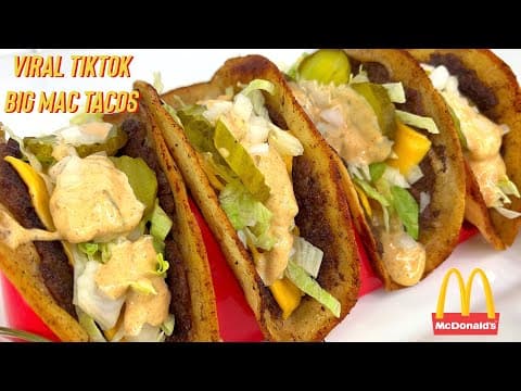 HOW TO MAKE THE VIRAL TIKTOK BIG MAC TACOS AT HOME!