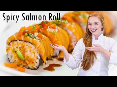 Spicy Salmon Roll - How to Make Sushi and Sushi Rice