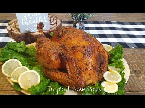 Pavo al horno con adobo tropical para Acción de Gracias - Delicious American main course with medium difficulty. Perfect recipe converted from YouTube video to PDF format.