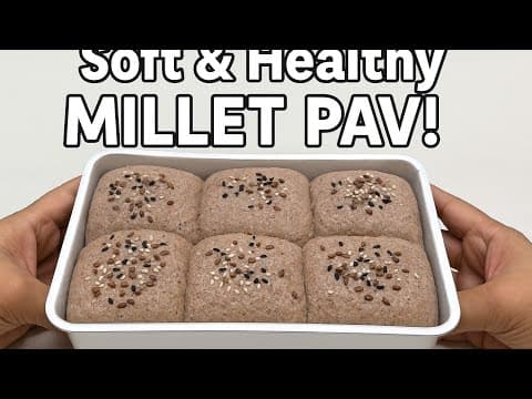 Millet Flour Pav (Gluten‑Free Indian Bread Rolls)
