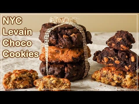 Giant NYC Levain Bakery Cookie Recipes - The Best Chewy Chocolate Chip Cookies in New York