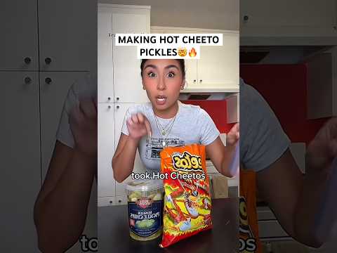 MAKING HOT CHEETO PICKLES…🔥🫣