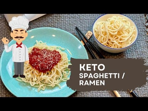 How to Make Keto Ramen & Spaghetti from Chicken (No Flour, No Eggs!)