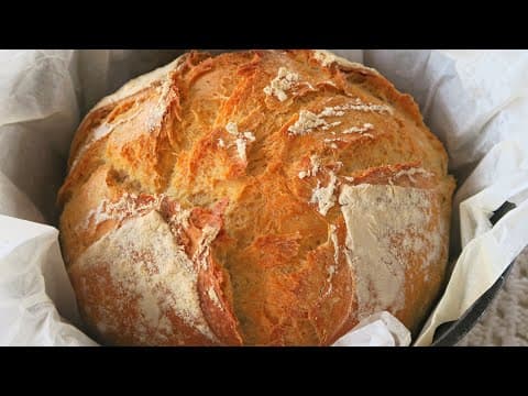 Four-Ingredient No-Knead Bread