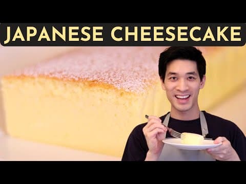 The FLUFFIEST Japanese Cheesecake Recipe (UNCLE TETSU) - Soft & Light Dessert