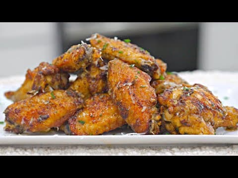 Air Fryer Garlic Parmesan Chicken Wings