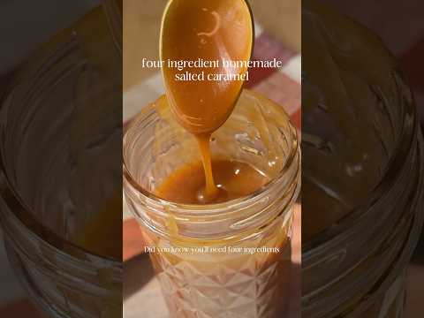 Four ingredient home made salted caramel