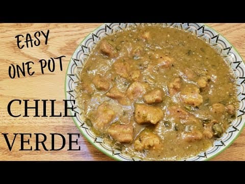 EASY ONE POT CHILE VERDE RECIPE