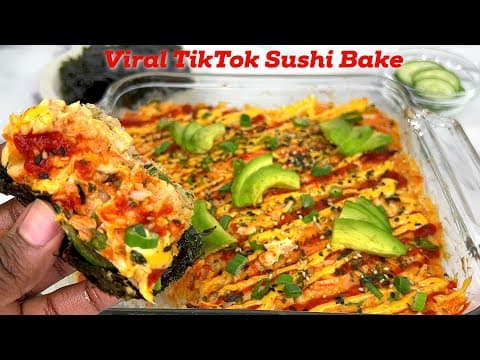 HOW TO MAKE THE VIRAL TIKTOK SUSHI BAKE!