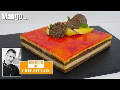 Mango‑Chocolate Entremet - Delicious French dessert with medium difficulty. Perfect recipe converted from YouTube video to PDF format.