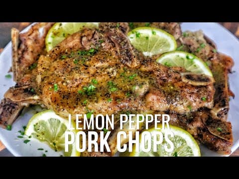 Melt-in-Your-Mouth Lemon Pepper Pork Chops in the Slow Cooker!