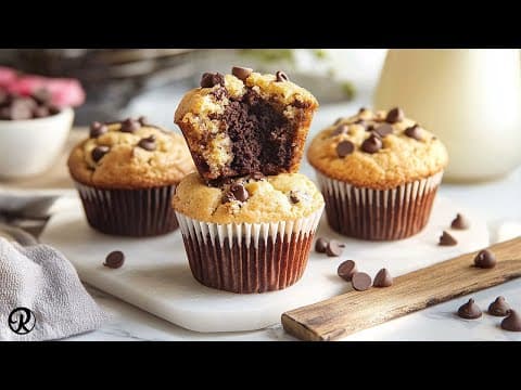 Muffins Brooky (Brownie‑Cookie) - Delicious American dessert with medium difficulty. Perfect recipe converted from YouTube video to PDF format.