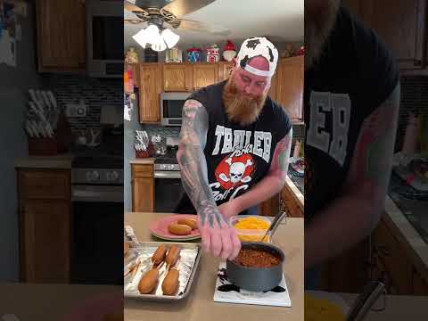 Chili cheese corn dogs