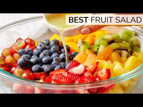 HOW TO MAKE THE BEST FRUIT SALAD - American recipe that serves 8 people. A easy difficulty cooking recipe converted from YouTube video with complete ingredients and step-by-step instructions.