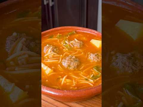 Caldo de Albóndigas con Fideo (Mexican Meatball Soup) Recipe
