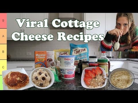 Trying Viral Cottage Cheese Recipes *so you don't have to*
