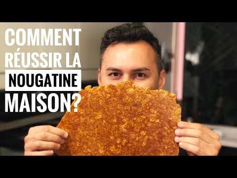 Homemade nougatine – crunchy shards for cake decoration - Delicious French dessert with easy difficulty. Perfect recipe converted from YouTube video to PDF format.