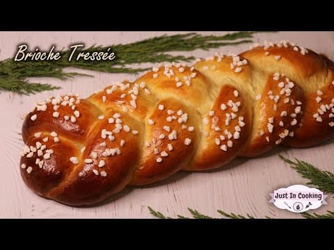 Braided Brioche - Delicious French breakfast with medium difficulty. Perfect recipe converted from YouTube video to PDF format.