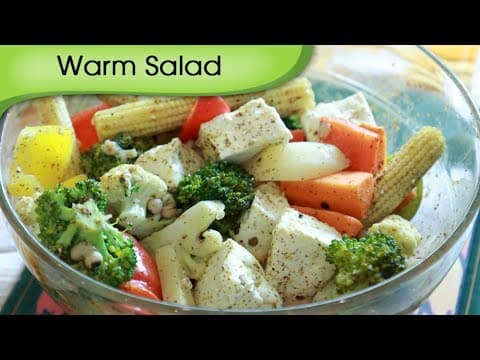 Warm Baked Vegetable Salad - Quick Salad Recipe By Annuradha Toshniwal [HD]