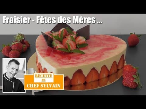 Gâteau cœur à la fraise et crème mousseline - Delicious Française dessert with medium difficulty. Perfect recipe converted from YouTube video to PDF format.
