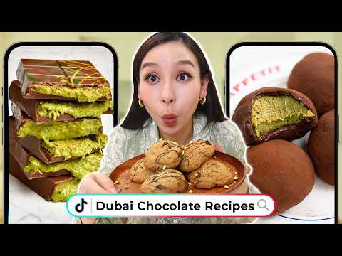 I Tried Viral Dubai Chocolate Recipes🍫