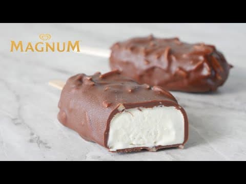 Homemade frozen Magnum without ice cream maker
