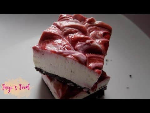 Lemon Raspberry Cheesecake Bars (No-Bake)