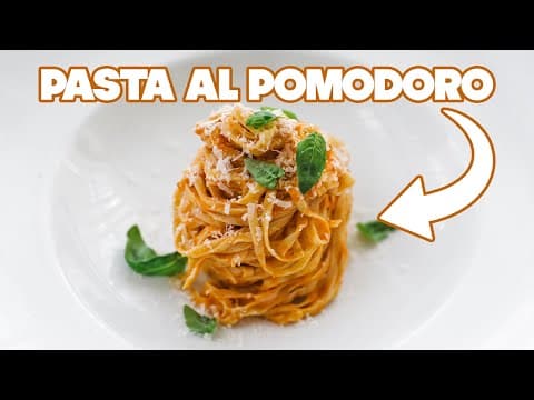 Spaghetti with Tomato Sauce Recipe » Classic Pasta Pomodoro