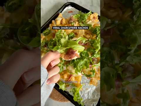 Trying the viral charcuterie nachos