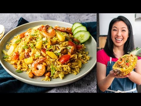 Thai Pineapple Fried Rice + Easy Pineapple Bowl