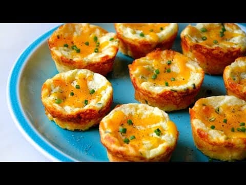 Cheesy Leftover Mashed Potato Muffins