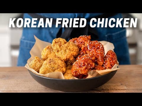 Super Crispy Korean Fried Chicken (Original & Spicy Gochujang)