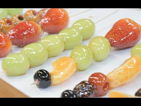 You Have To Try These Candied Fruit Skewers