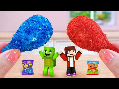 Oh My JJ 🤩 How To Make Cheetos & Takis Fried Chicken Thigh 🍗🔥 Tina Mini Cooking